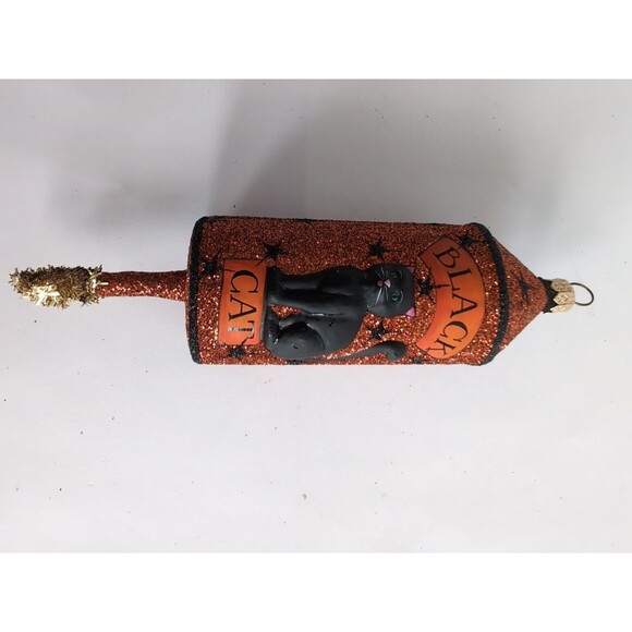 Patricia Breen Halloween Blastoff Rocket Black Cat Ornament Christmas RARE - Picture 5 of 5